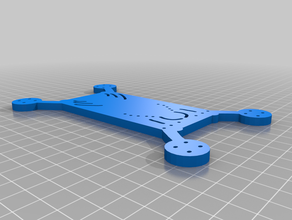 basic micro drone frame 3d print model - Mito3D