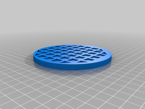 waffle içecek coaster 3d print model - Mito3D