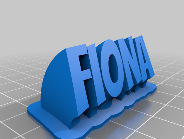 fiona customized 3D print model - Mito3D
