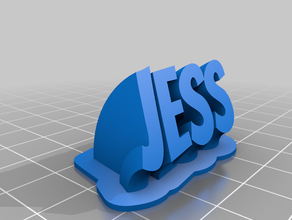 jess personalizado 3d print model - Mito3D