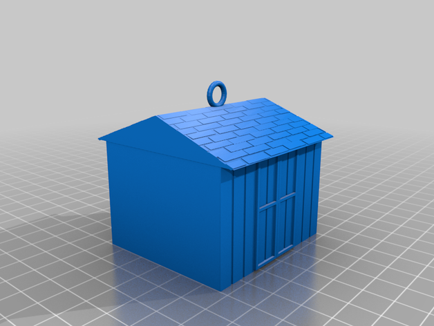 shed ornament 3D print model - Mito3D