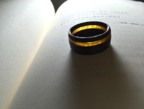 comodo anello di 2 colori 3d print model - Mito3D