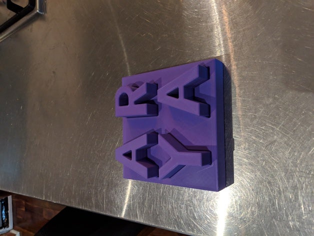 arya name letter block set 3D print model - Mito3D