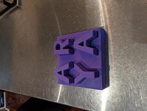 arya nombre de carta bloqueo 3d print model - Mito3D
