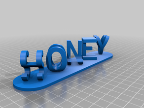 Honig kundengebundene 3d print model - Mito3D
