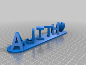 ajith customized 3d print model - Mito3D