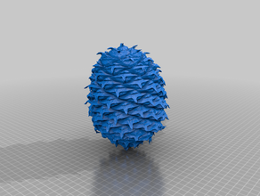 small bunya cone scan bunyacone bunyanut bunyapine 3d print model - Mito3D