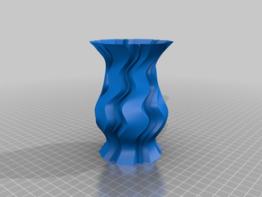 vaso 56 recipiente o de flor porta-lápis espiral 3d print model - Mito3D