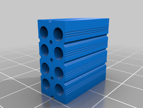 ceramic brick eight holes 3d print model - Mito3D