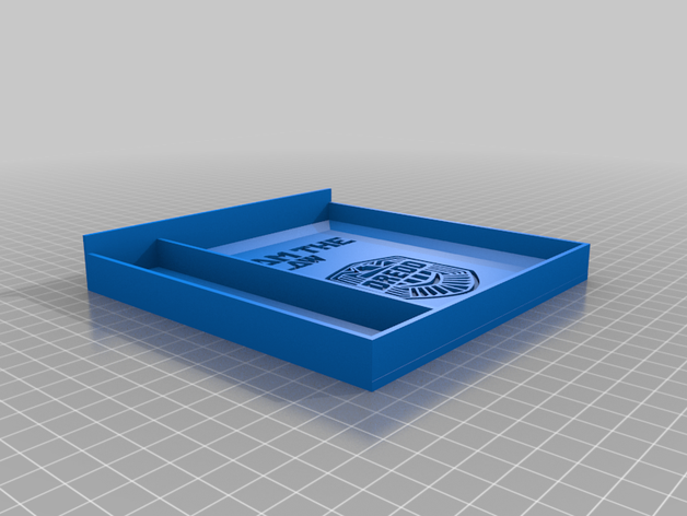 judge dredd dice rolling tray am law necrom 3D print model - Mito3D