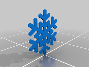 snowflake christmas decoration decorations ornament ornaments tree snow winter 3d print model - Mito3D