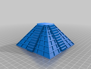 Pyramide 3d-Drucker Gebäude Struktur 3d print model - Mito3D