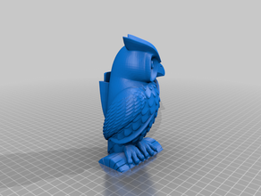 oco coruja 3d print model - Mito3D