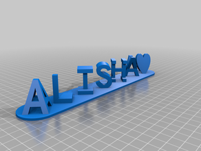 alisha alifiya su misura 3d print model - Mito3D