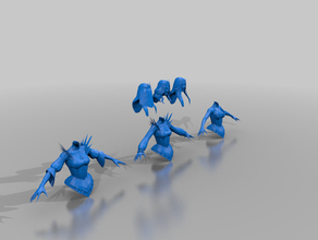 banshee tête - morts-vivants gubbin aos les whfb 3d print model - Mito3D