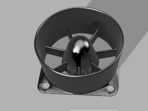 40mm jet d'admission ventilateur de refroidissement fan conduits ventilation 3d print model - Mito3D