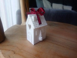 bonbonni yeniden maison noel boite bonbonniere Noel dekorasyon ev 3d print model - Mito3D
