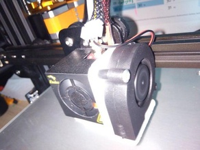 ender 3 - fanbracket Halterung creality fan mount hotend-Kühlung 3d print model - Mito3D