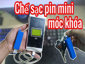 t ch s c d ph ng mini m kh homemade backup charger keychains 3d print model - Mito3D