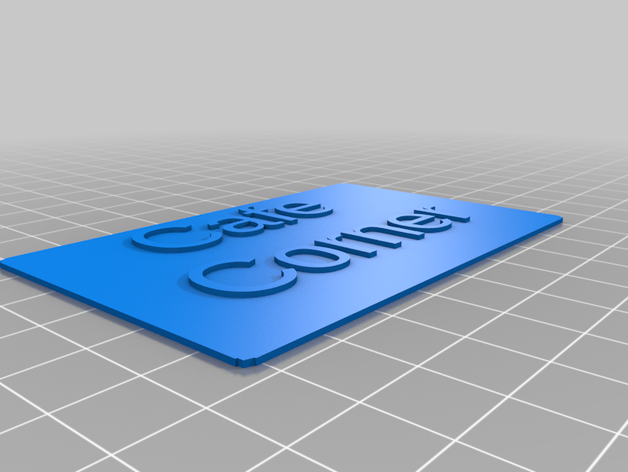 la cafetería de esquina personalizado 3D print model - Mito3D