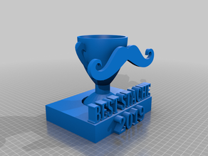 mustache trophy 3d print model - Mito3D