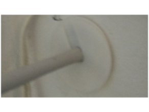 cable canal de la cubierta blenda bohrloch-abdeckung gestión cables los hogares 3d print model - Mito3D
