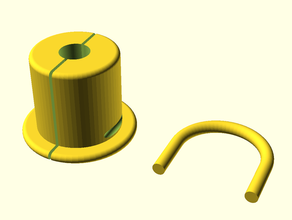 cable bushing 3d print model - Mito3D