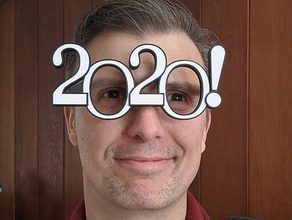2020 nouvelle année d'obtention de diplôme des lunettes à double extrudeuse option célébration classe extrusion drôle l'obtention du la partie 3d print model - Mito3D