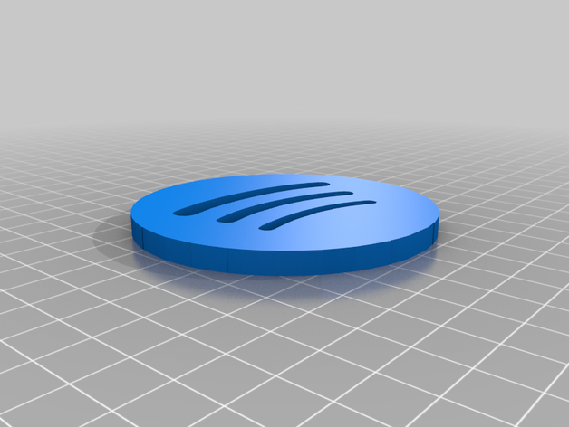 o spotify símbolo 3D print model - Mito3D