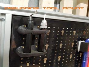 deburring tool mount wall 3d print model - Mito3D