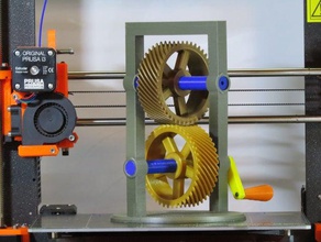 helical gears 3d print model - Mito3D