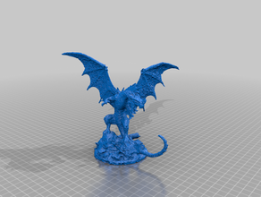 dragon - Photogrammetrie dnd monster aos whfb 3d print model - Mito3D