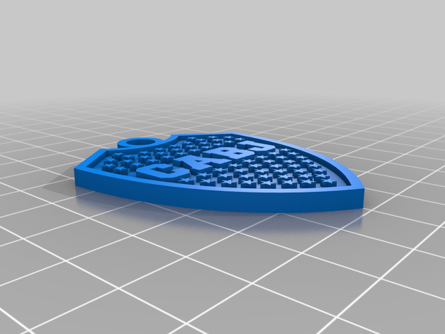 llavero boca juniors il keychain 3D print model - Mito3D
