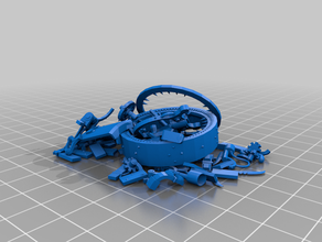 destruido doomwheel - skaven terreno aos whfb 3d print model - Mito3D