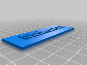 il mio nome personalizzato placca su misura 3d print model - Mito3D