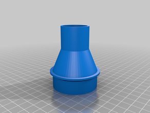 il tubo di aspirazione adattatore ryobi sega a nastro su misura 3d print model - Mito3D