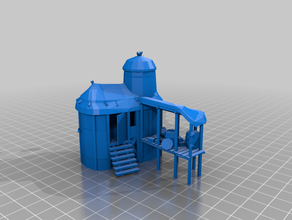 food storehouse - empire terrain 3d print model - Mito3D
