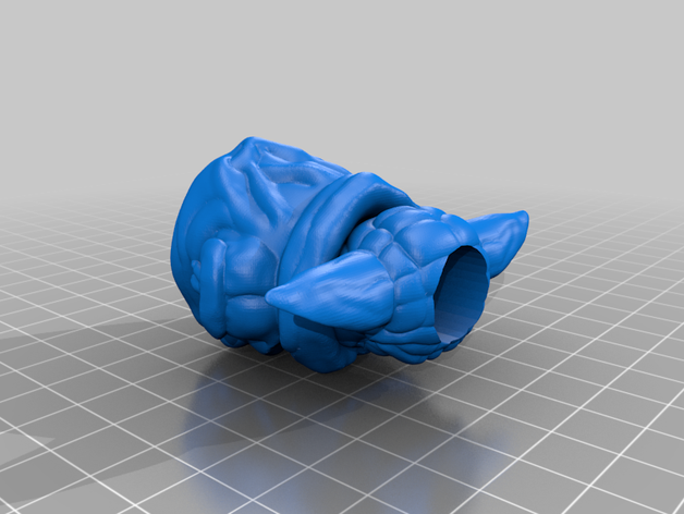 bebé yoda maceta de star wars suculentas suculento bote 3D print model - Mito3D