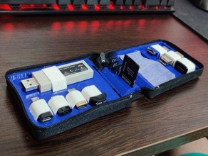 usb sd adapter case 3d print model - Mito3D
