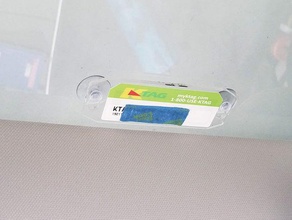 k-etiket etiket tutucu vantuz monte edin toll pass tag 3d print model - Mito3D