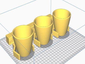 semplice, accessori per il bagno tazza portabevande supporto di garage titolare muro a parete 3d print model - Mito3D