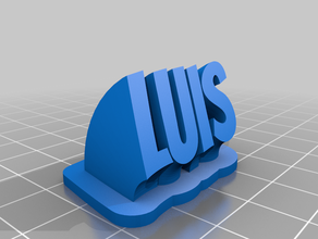 llavero luis kundengebundene 3d print model - Mito3D