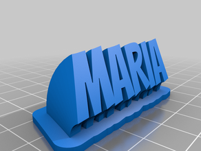 llavero maria personalizado 3d print model - Mito3D