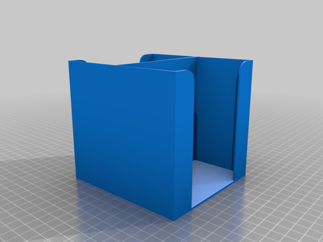 pañuelos de papel del cuadro dos caras tejido caja soporte 3D print model - Mito3D