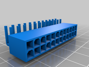 atx power supply connector mount 3d print model - Mito3D