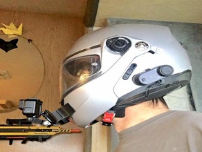 gopro chin mount nolan n91 evo helmet 3d print model - Mito3D
