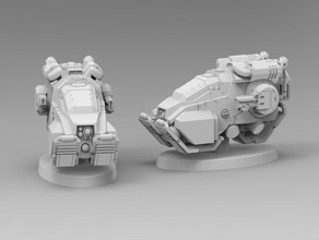 hover motorcycle 28mm tabletop 3d print model - Mito3D
