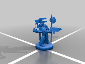 angron & world eater - base arkham l'hérésie khorne primarch warhammer 3d print model - Mito3D