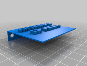 anycubic i3 mega targhetta 3d print model - Mito3D