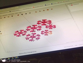 snowflakes 3d print model - Mito3D